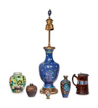 Six Japanese Cloisonné Enameled Articles