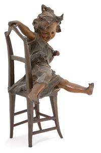 Artist Unknown, (20th Century), Untitled (Young Girl in Chair)
