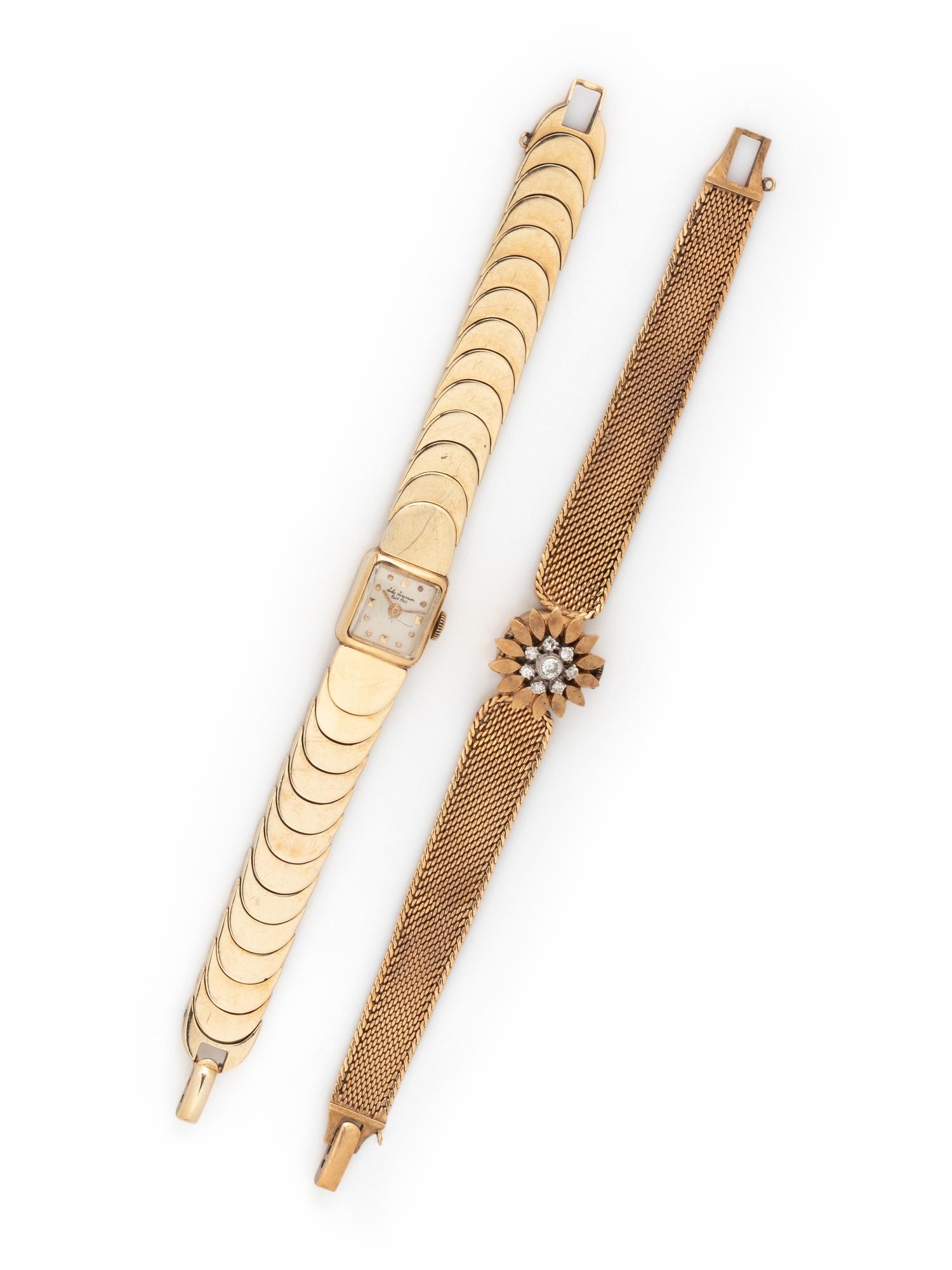 COLLECTION OF 14K YELLOW GOLD WRISTWATCHES