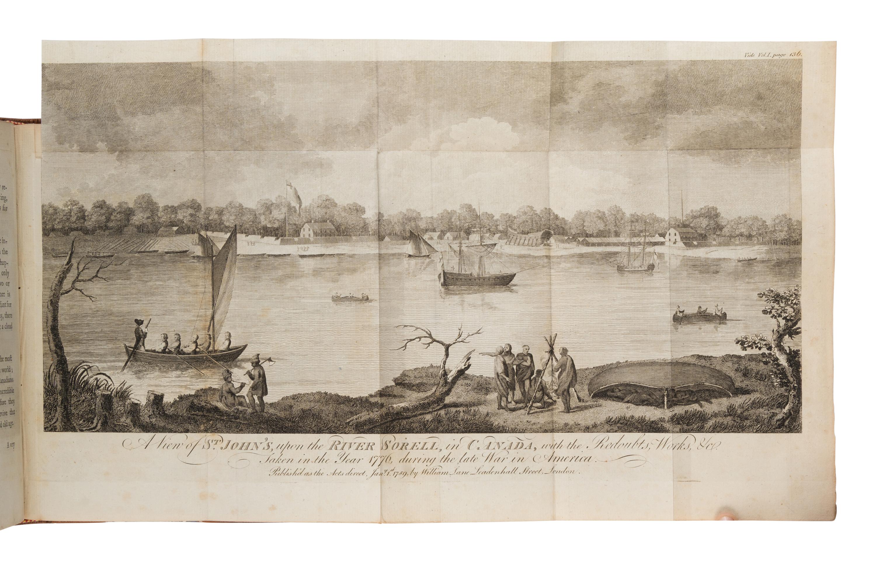 Anburey, Thomas (1759-1840). Travels Through the Interior Parts of America in a Series of Letters by an Officer. London: Printed for William Lane, 1791.