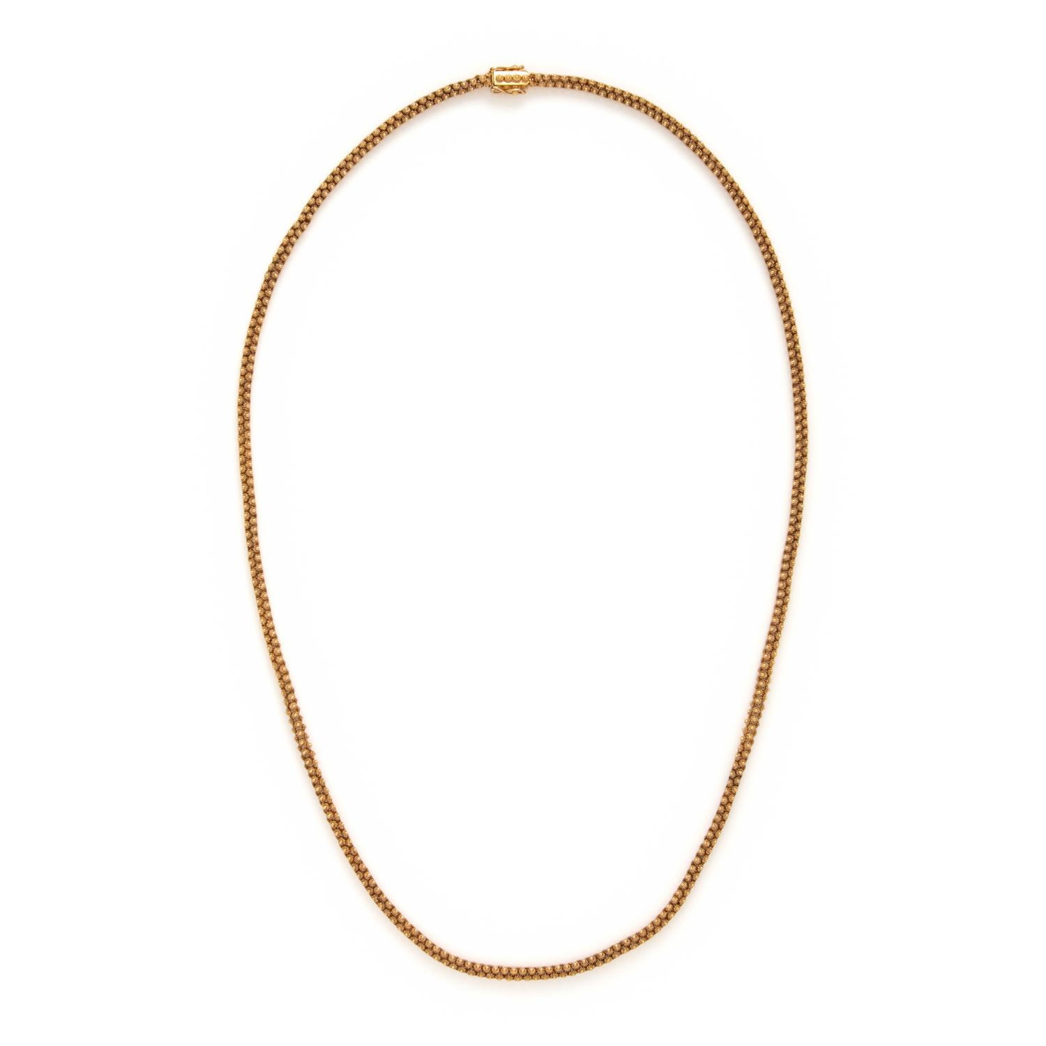 Yellow Gold Chain Necklace