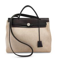 Hermès Leather and Canvas Herbag, 2000