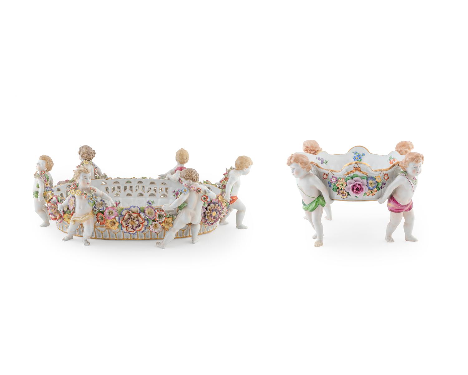 Two German Porcelain Centerbowls — EARLY 20TH CENTURY