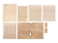 [POLITICS IN AMERICA]. A group of 11 autographed items and ephemera, highlighted by ALsS from John Eaton, Edward Everett, and William Jennings Bryan.