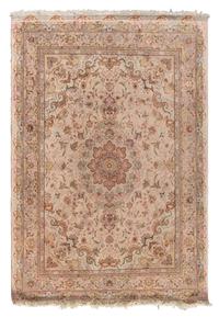A Qom Silk Rug