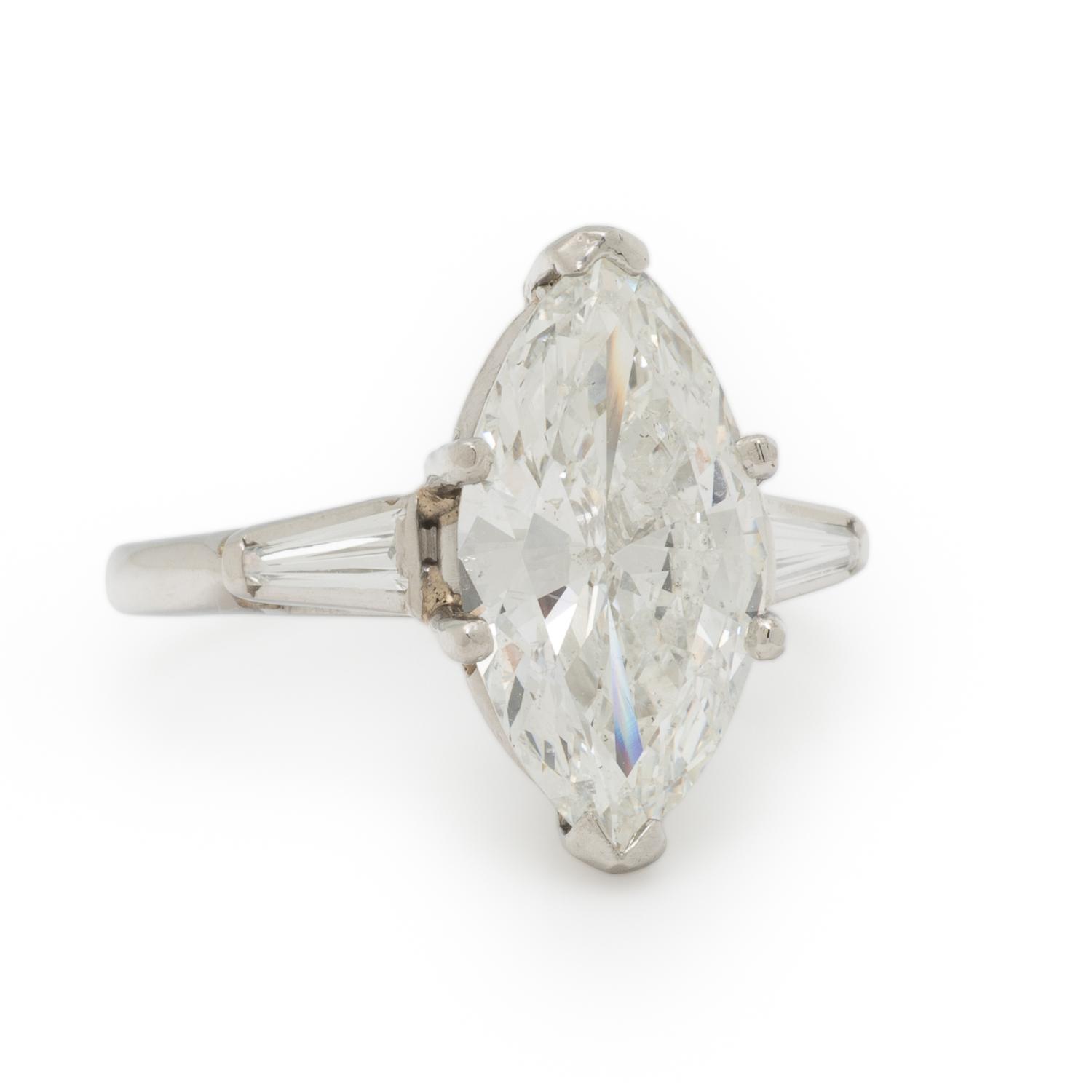 Laser-Drilled Diamond and Platinum Ring