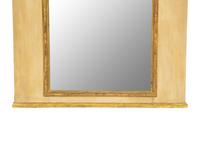 An Italian Painted and Carved Giltwood Trumeau Mirror