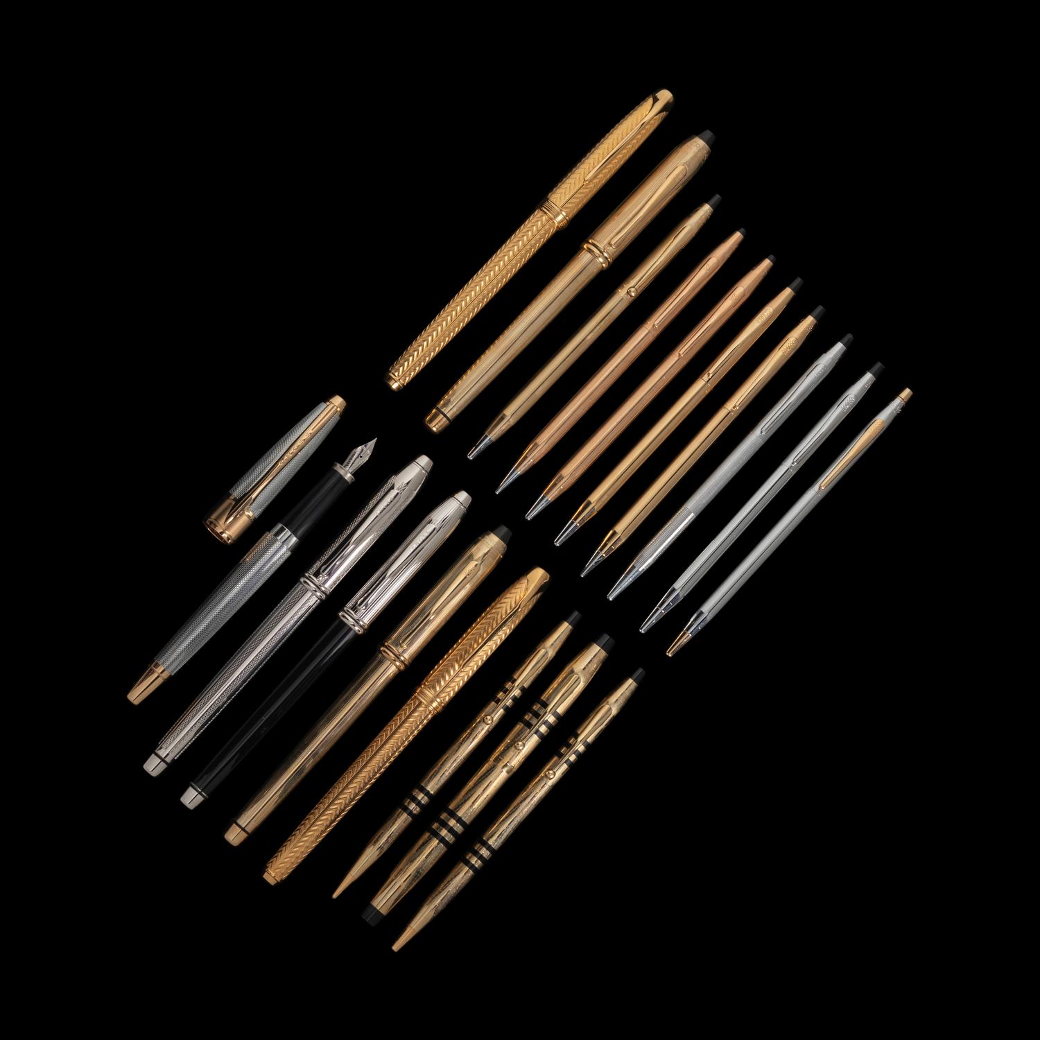A Group of Eighteen Parker Writing Instruments
