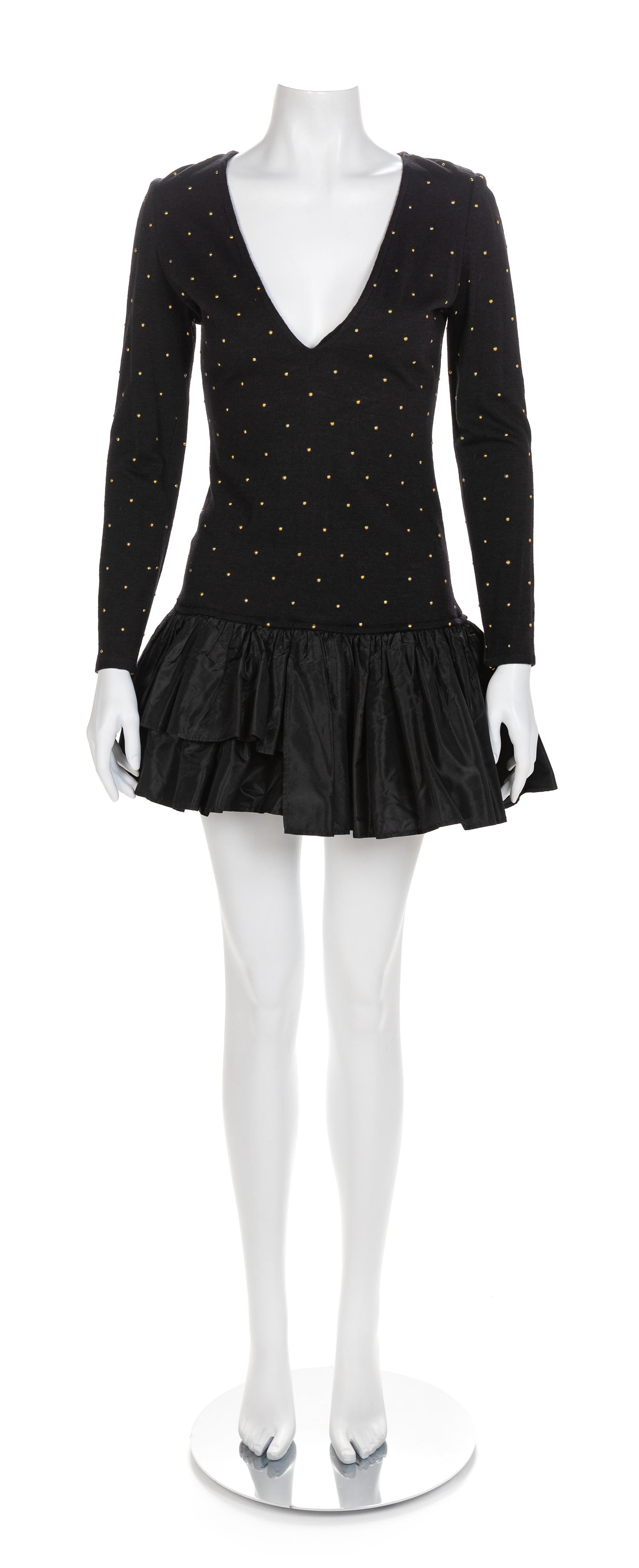 Lanvin Black Knit Dress, 1980s