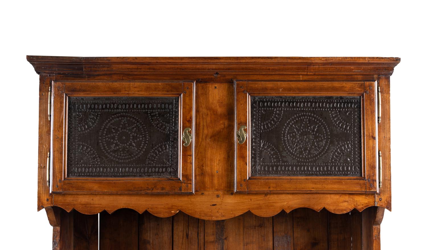 A French Provincial Walnut Plate Rack