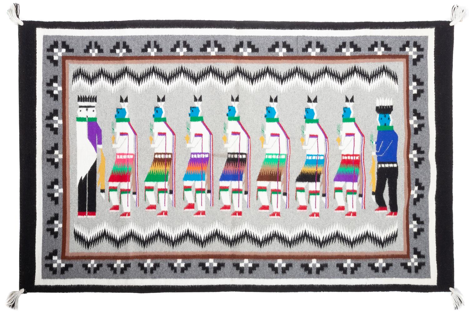 Two Contemporary Navajo Rugs Largest 36 x 57 inches
