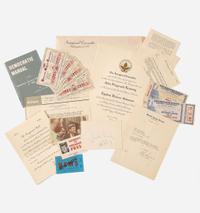 [Presidential] Kennedy, John F., and Jacqueline Kennedy Mini-Archive from the 1960 Presidential Campaign