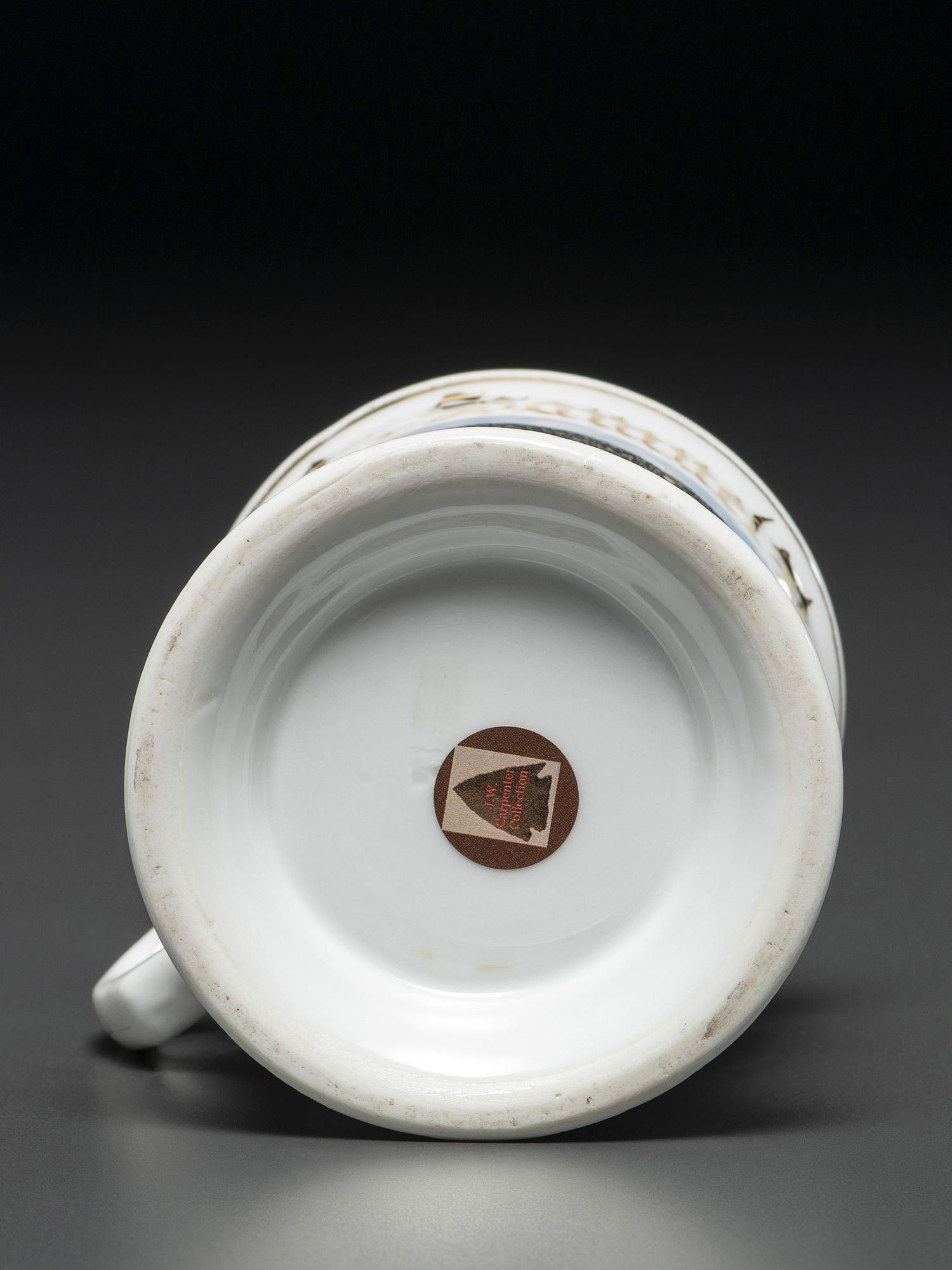 A Baseball Player's Porcelain Occupational Shaving Mug