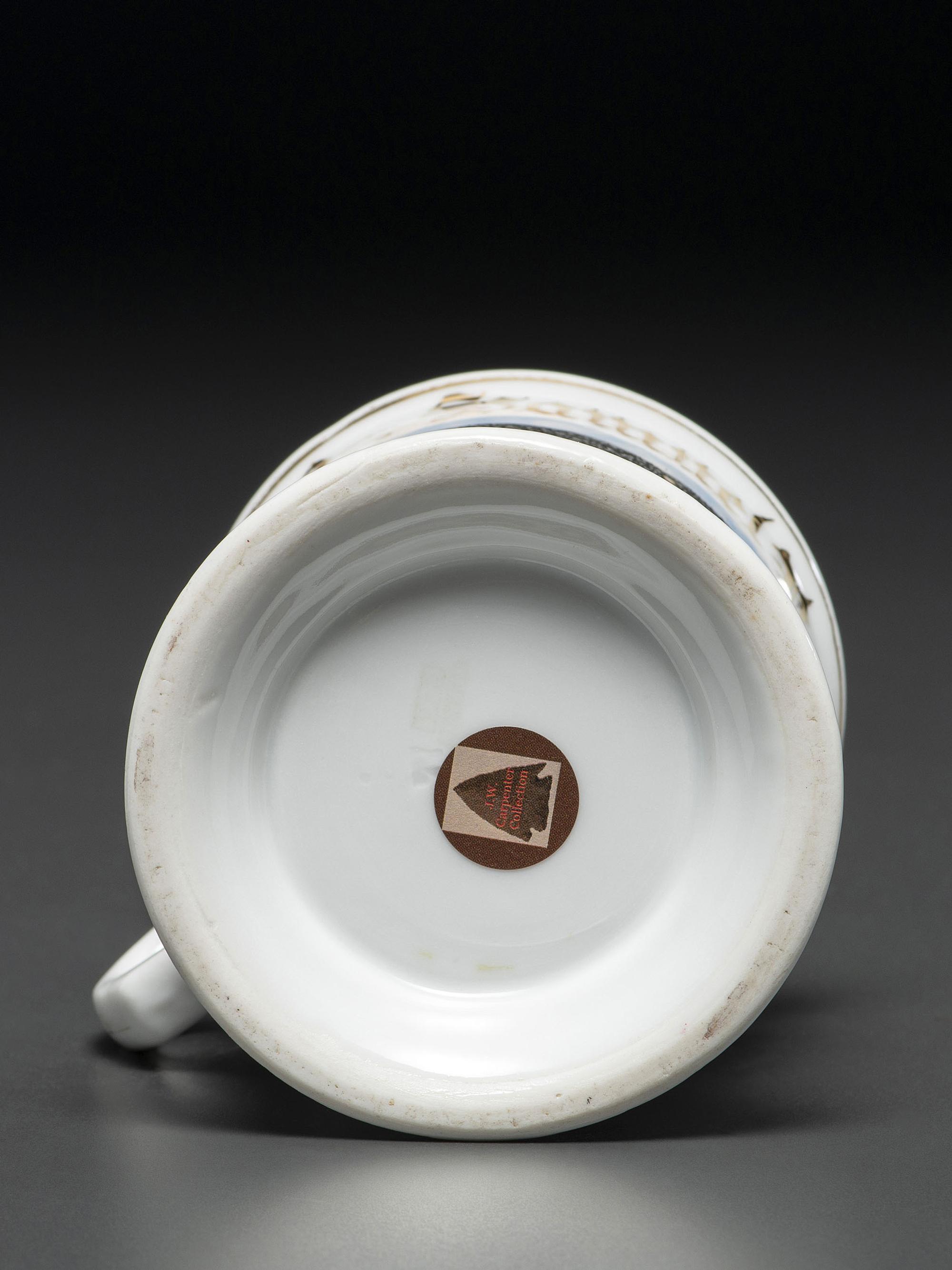 A Baseball Player's Porcelain Occupational Shaving Mug