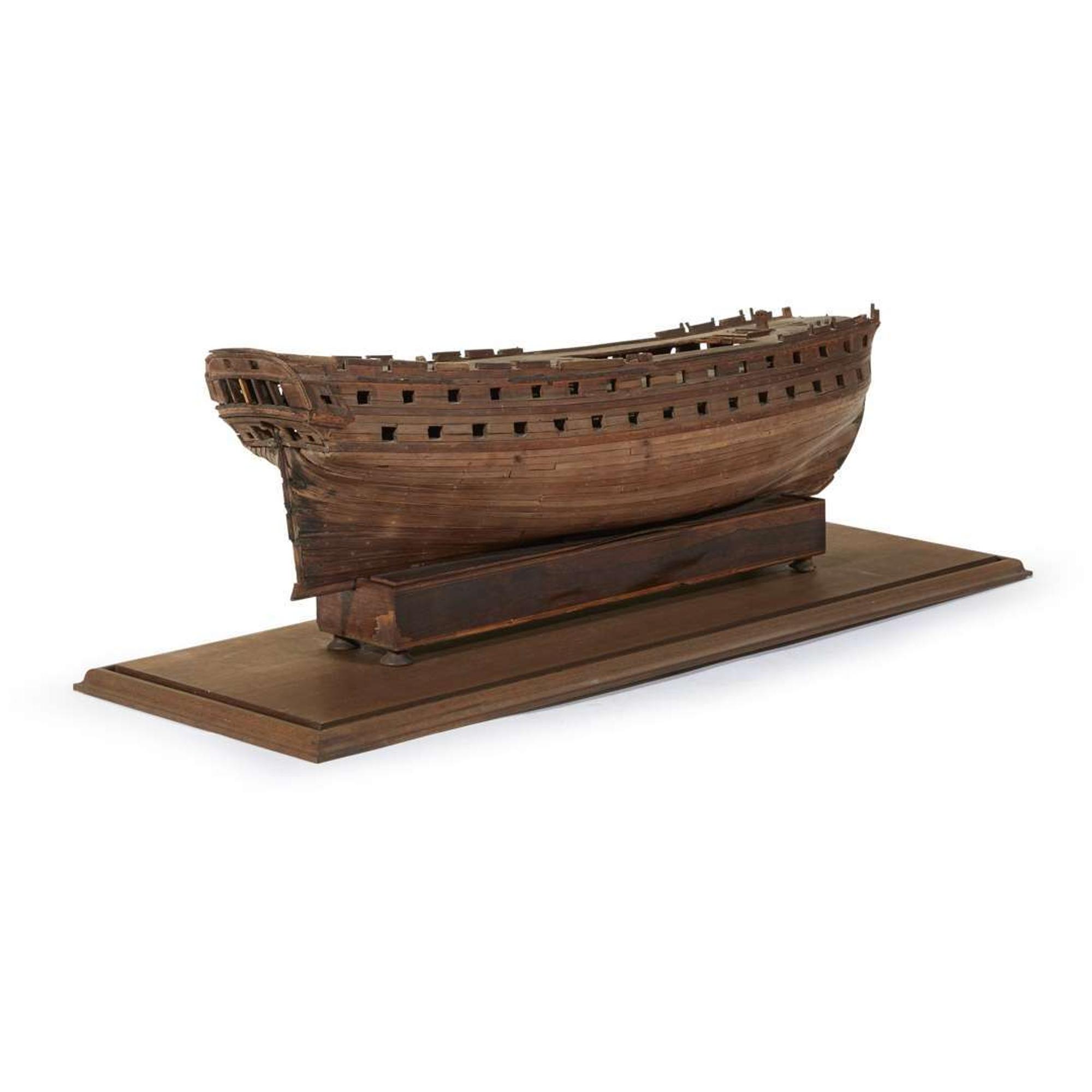 Model of a Seventy-Four Gun Ship of the Line circa 1800