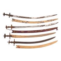 Lot of 4 Indo-Persian Talwars with Scabbards
