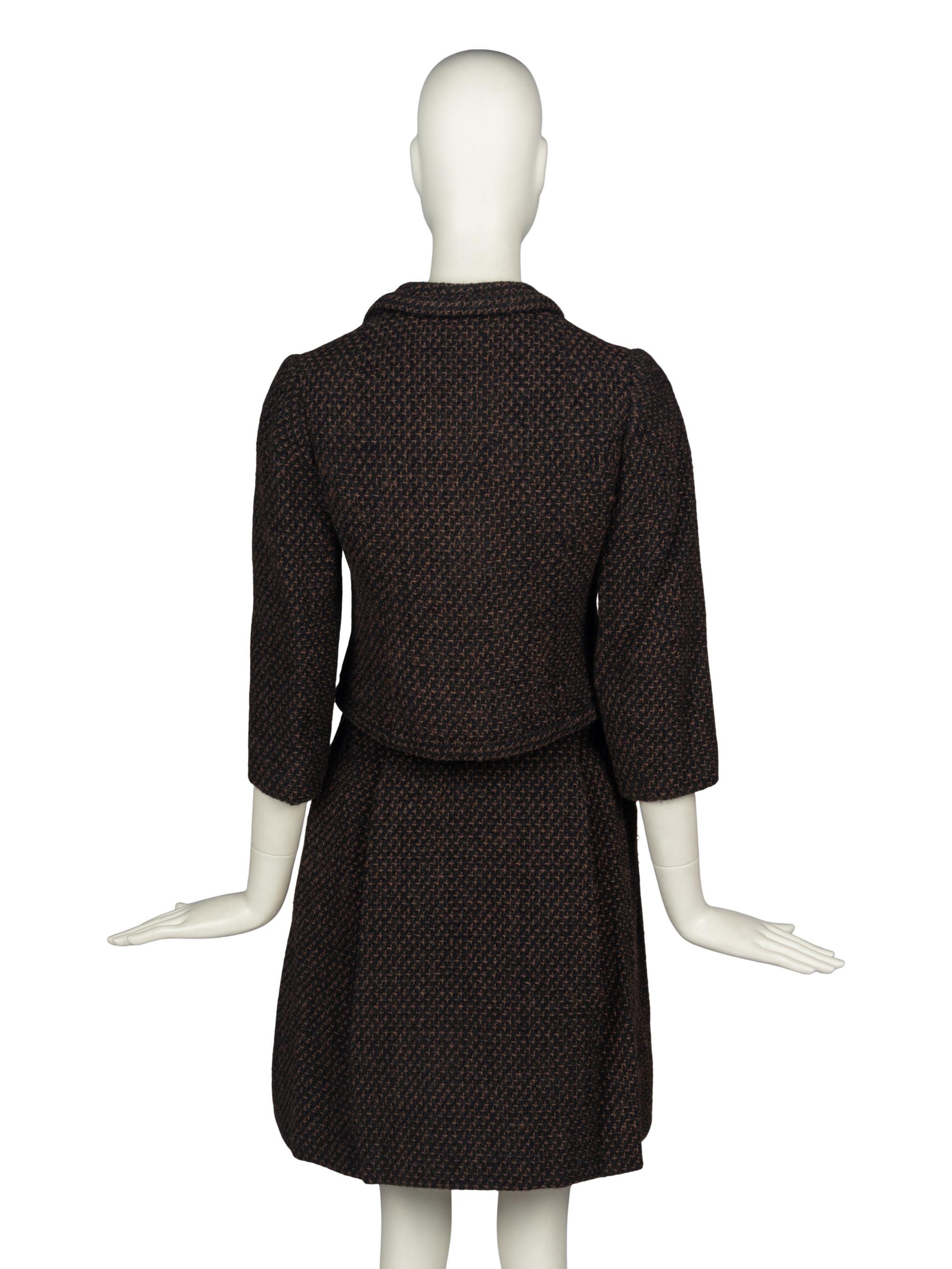 Christian Dior Demi Couture Tweed Skirt Suit, 1960s