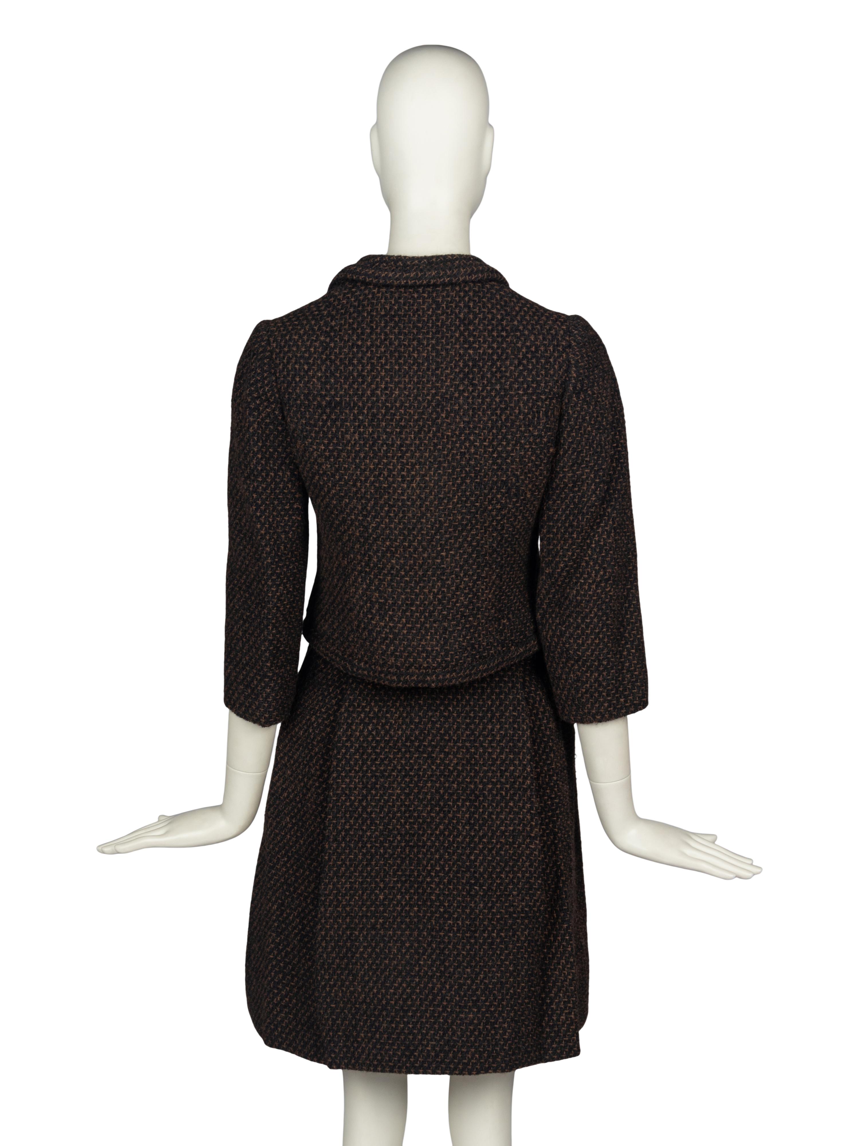Christian Dior Demi Couture Tweed Skirt Suit, 1960s