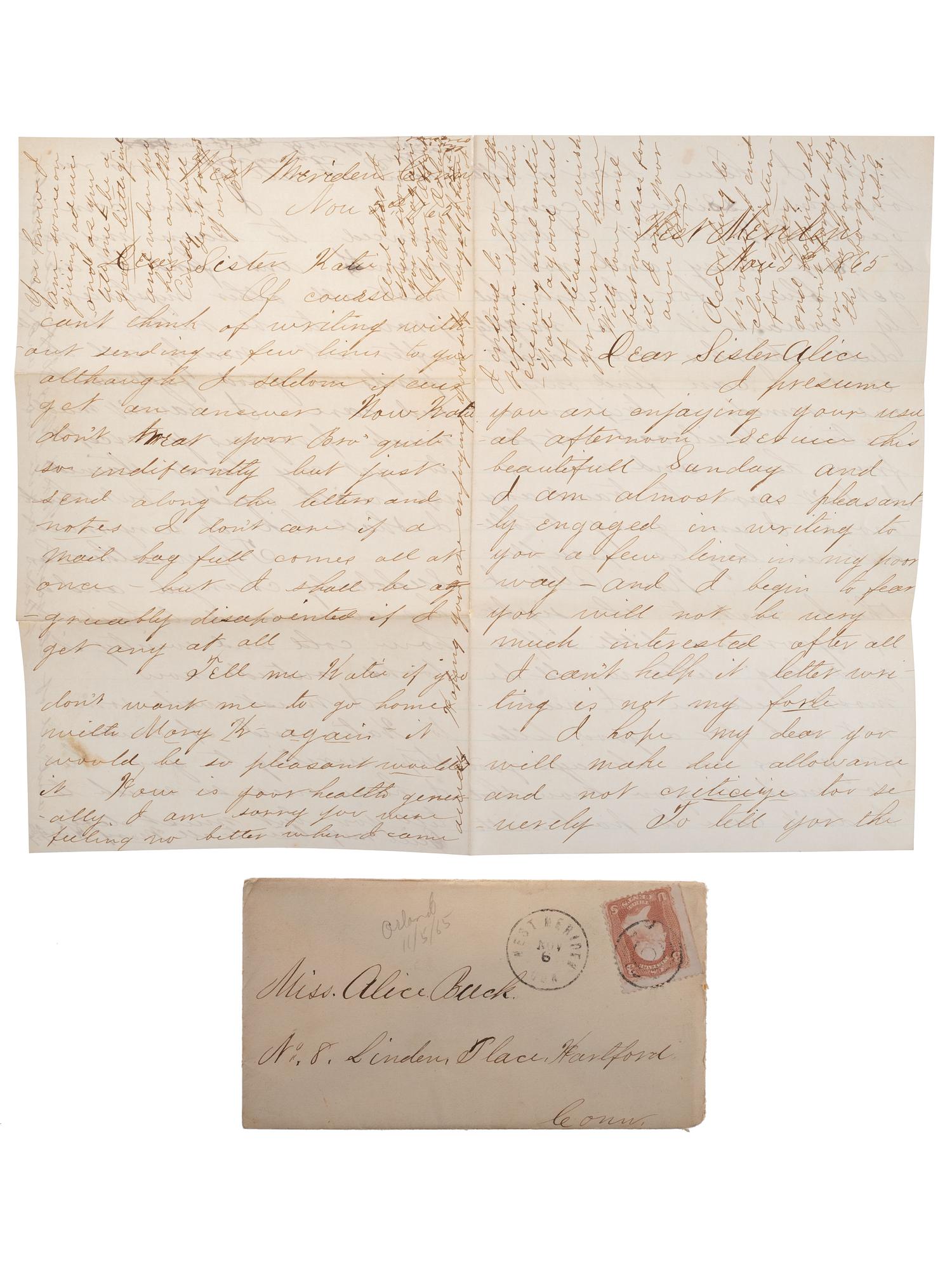 [GOFF, Orlando S. (1843-1916)] -- [CIVIL WAR] -- [EARLY PHOTOGRAPHY]. Civil War letters of Orlando S. Goff, Co. K, Connecticut 10th Infantry, accompanied by post-war letters describing his entry into the trade of photography.
