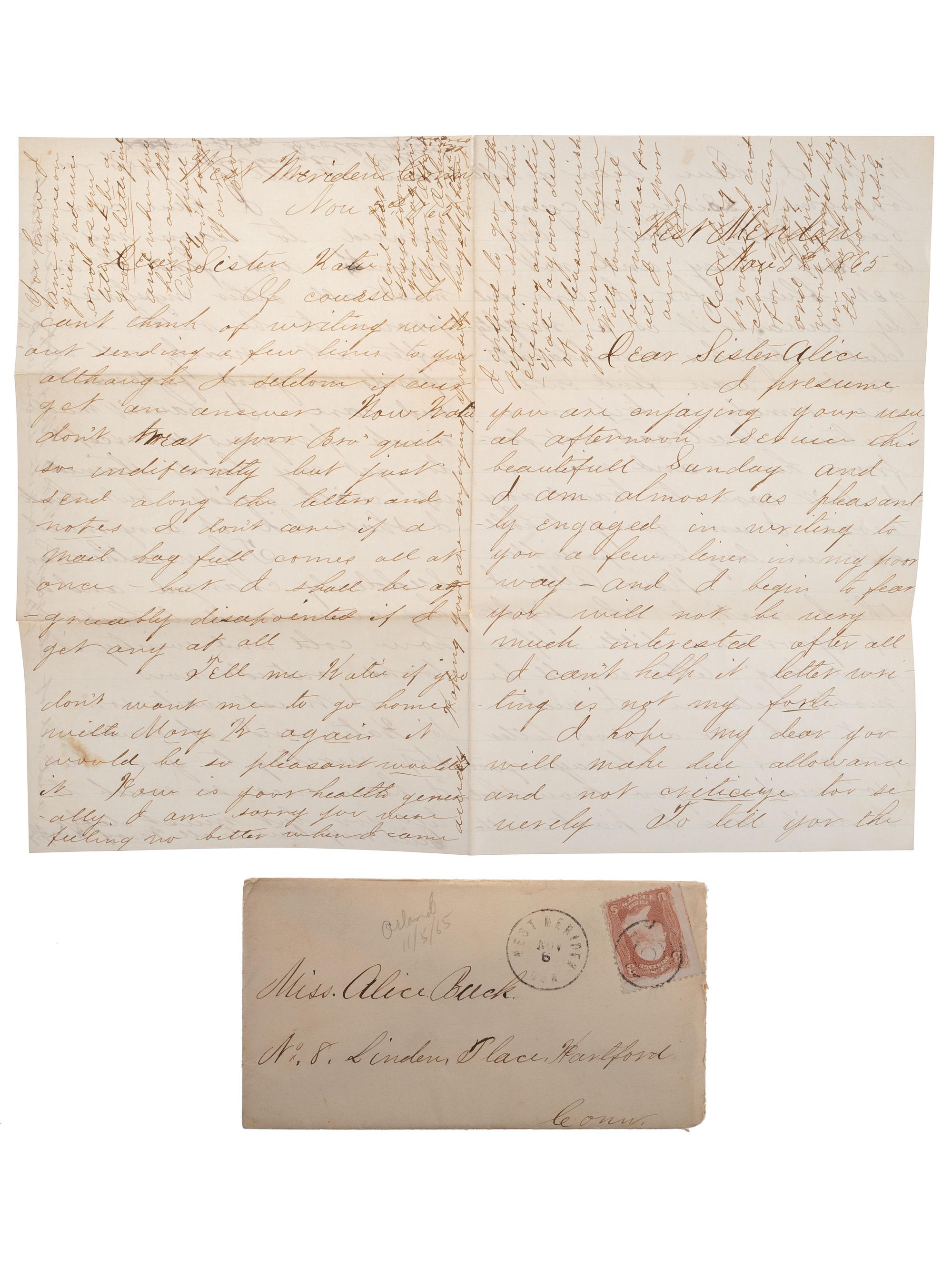 [GOFF, Orlando S. (1843-1916)] -- [CIVIL WAR] -- [EARLY PHOTOGRAPHY]. Civil War letters of Orlando S. Goff, Co. K, Connecticut 10th Infantry, accompanied by post-war letters describing his entry into the trade of photography.