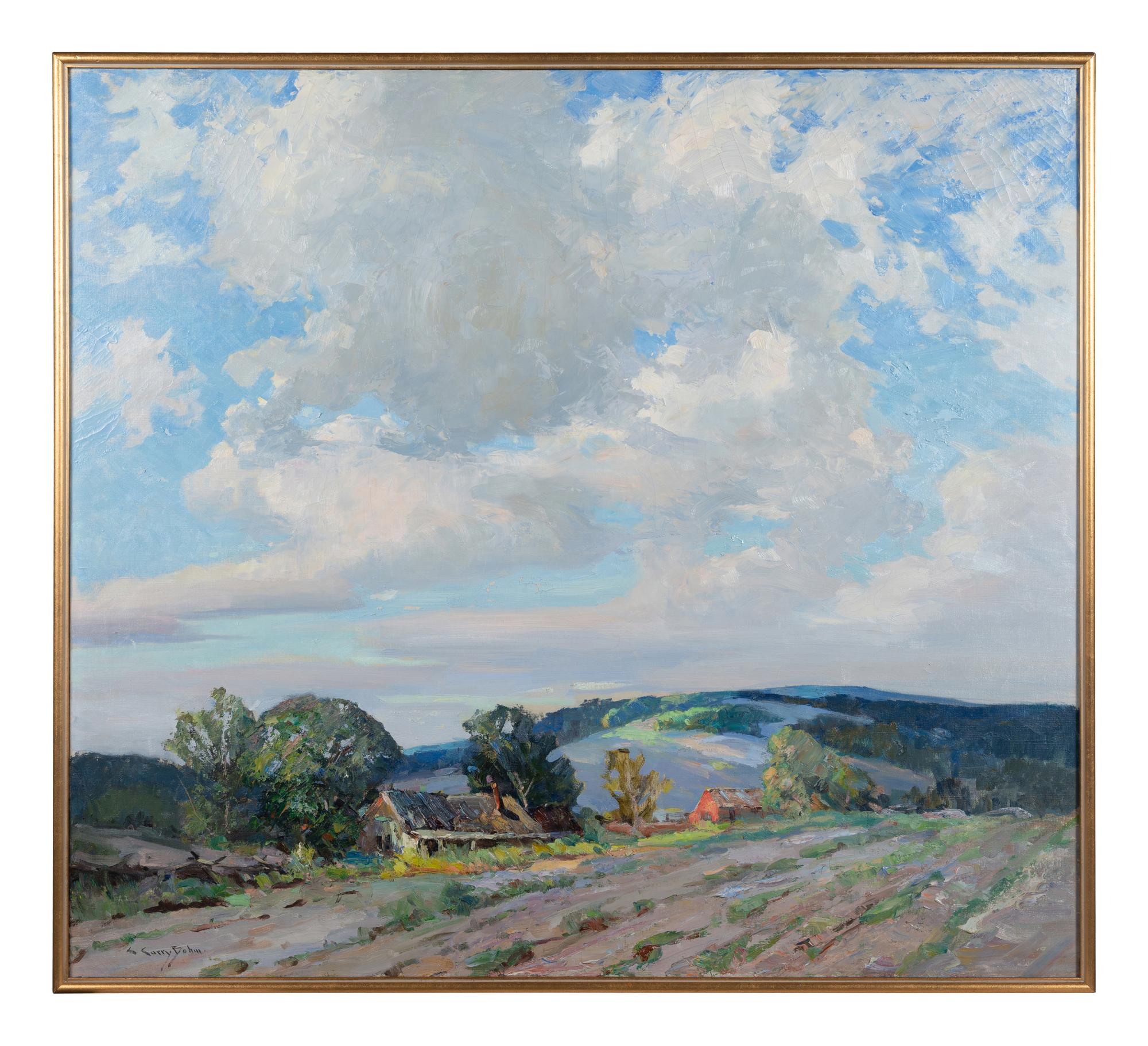 Farm with Clouds and Sky