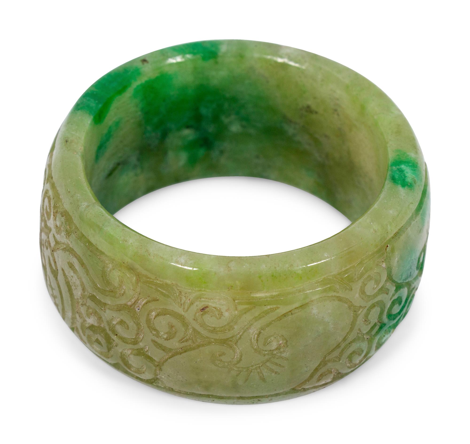 A Group of Six Chinese Jade Bracelets