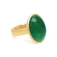 YELLOW GOLD AND EMERALD RING