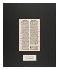 [BIBLE LEAVES - ENGLISH - 16TH CENTURY]. A group of 9 Bible leaves in English, comprising: