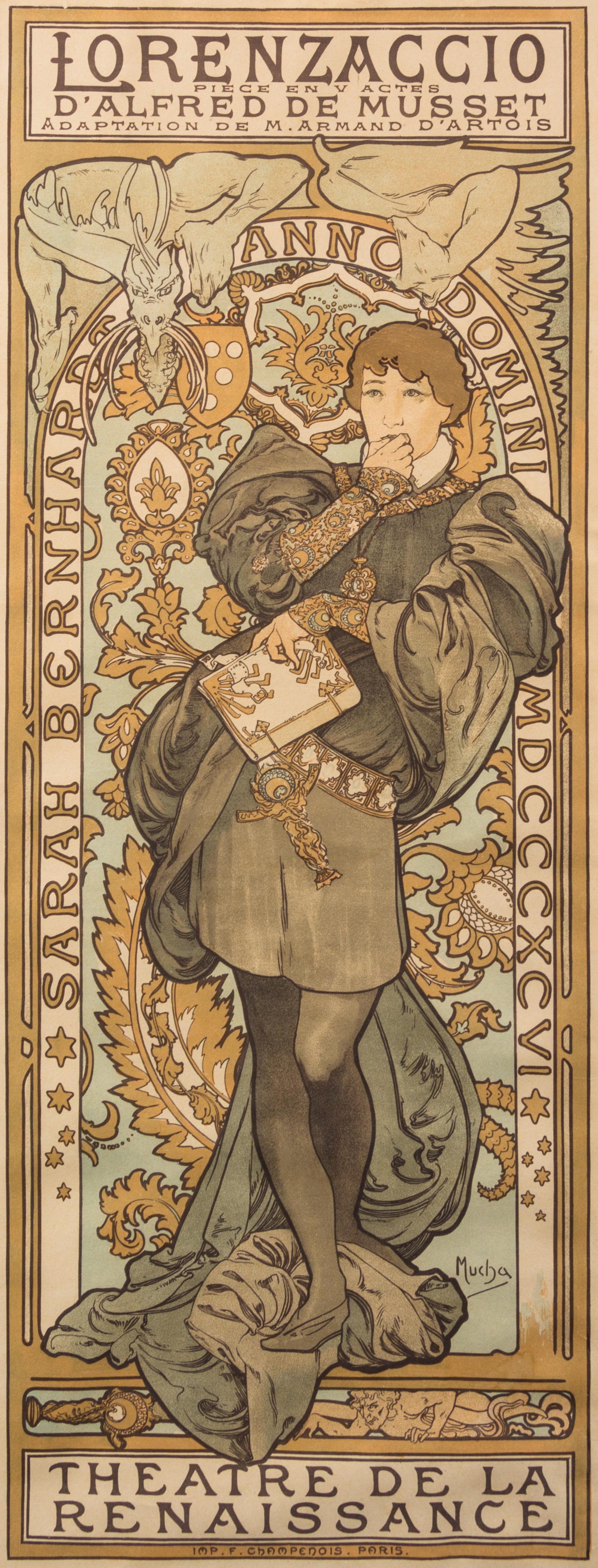Alphonse Mucha, (Czech, 1860–1939), Lorenzaccio, 1896