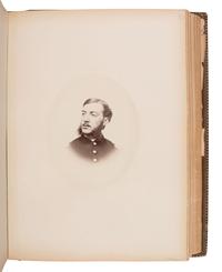 [CIVIL WAR]. The Class of 1865 Harvard College. Cambridge, MA. Yearbook containing albumen photographs of grounds, faculty, and students who later served in the Civil War.