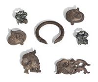 Seven Eurasian Bronze Ornaments