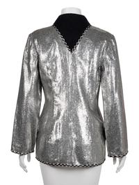 Geoffrey Beene Silver Sequin Jacket, Fall 1991