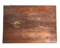 A Large Walnut Sawbuck Table