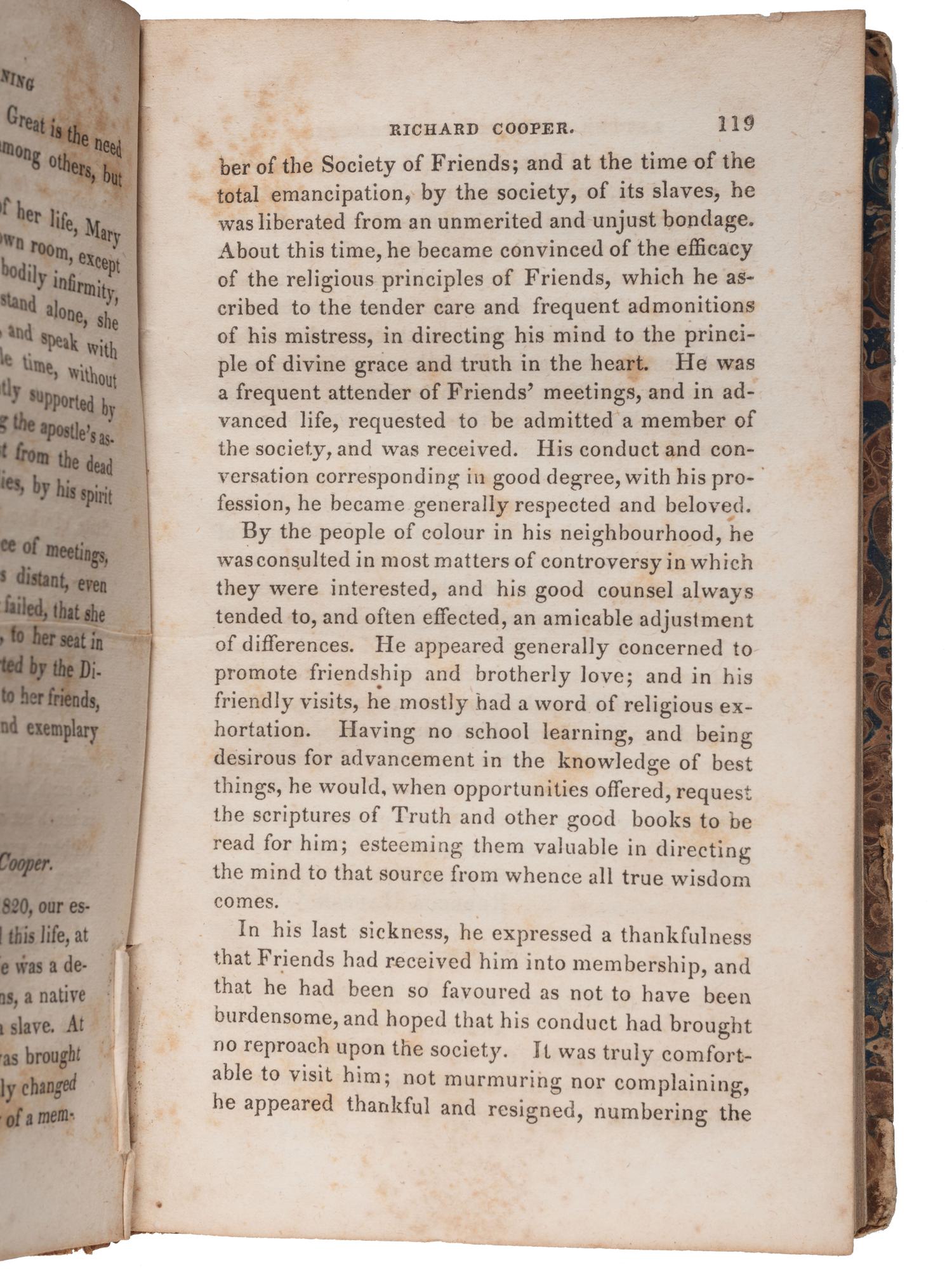 [ABOLITION -- QUAKERS]. Friends' Miscellany: Containing Memoirs of the Life of Warner Mifflin . Byberry: John & Isaac Comly, [1834]. Sammelband with 3 issues of Friends' Miscellany, 1831-1834.