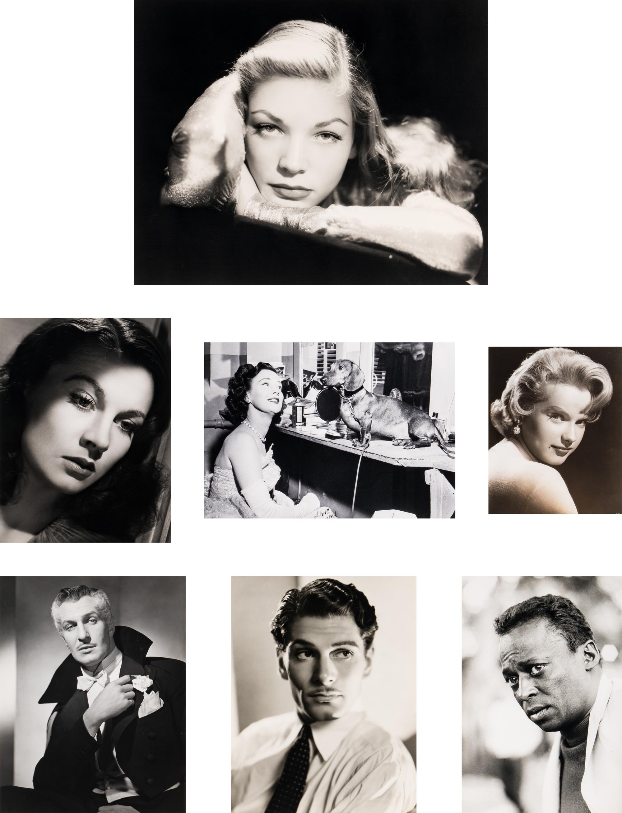[HOLLYWOOD]. A group of 7 photographs of actors and musicians.