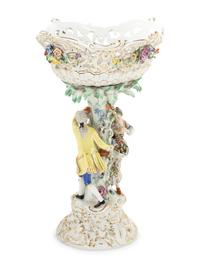 A Meissen Porcelain Centerpiece Basket