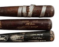 A Large Group of Assorted Game Used/Issued Baseball Bats Gifted to Former Chicago Cubs Wrigley Field Head Scorekeeper,