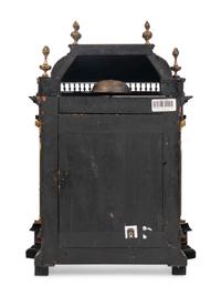 A Napoleon III Gilt Bronze Mounted Tortoiseshell and Ebonized Bracket Clock
