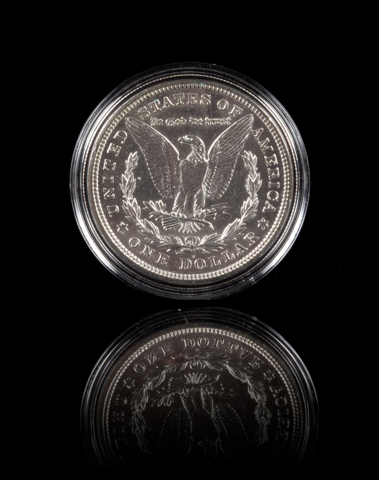 Two United States Morgan Silver Dollar Coins