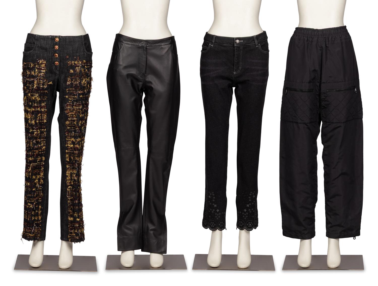 Chanel & Loewe, Four Pairs of Pants