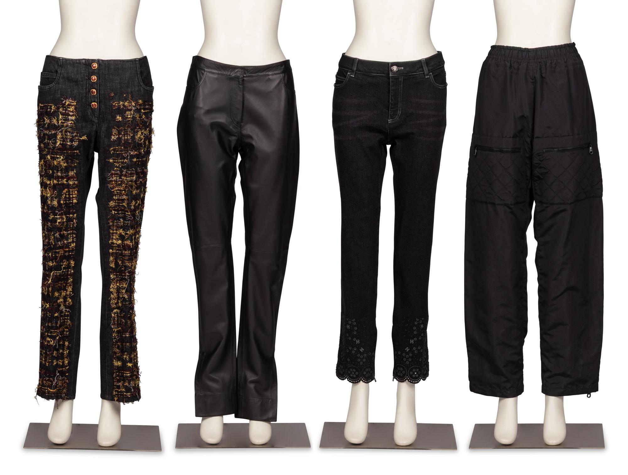 Chanel & Loewe, Four Pairs of Pants