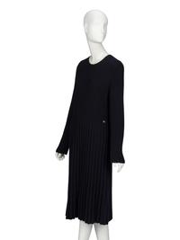 Chanel, Black Wool Knit Dress
