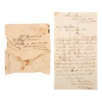 [CIVIL WAR]. A group of Civil War letters and ephemera representing multiple soldiers, a war-date governor, and including Andersonville POW letter from Private Samuel W. Armington (1837-1913), Co. D, Massachusetts 15th Infantry.