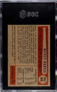 A 1954 Bowman Mickey Mantle Baseball Card (SGC Authentic)