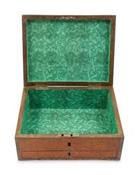 Two Edwardian Brass Mounted Burlwood Document Boxes
