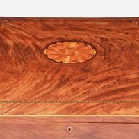A George III inlaid mahogany and satinwood cellarette circa 1790