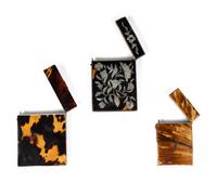Three English Tortoise Shell Card Cases