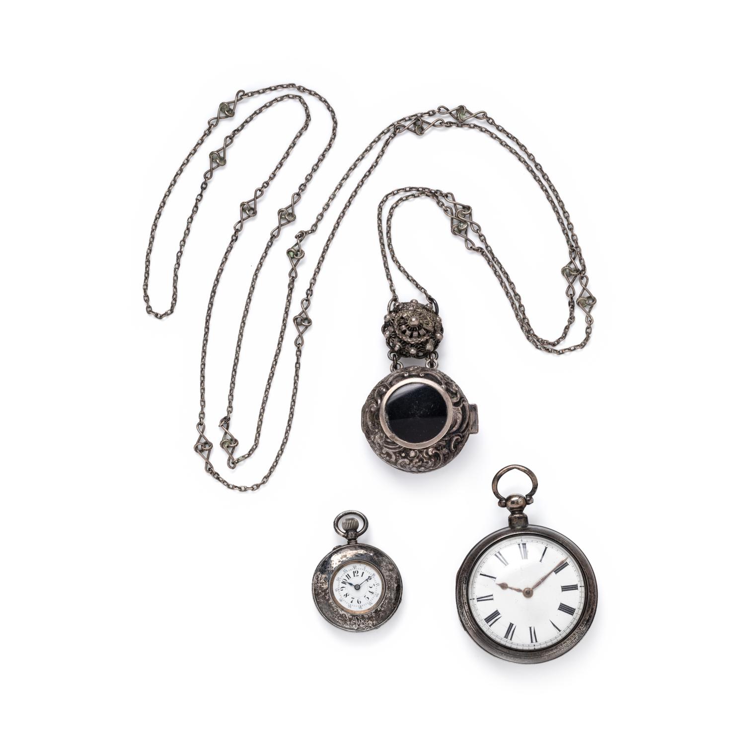 COLLECTION OF SILVER POCKET WATCHES