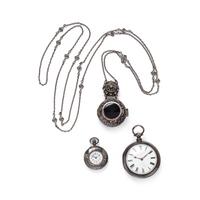 COLLECTION OF SILVER POCKET WATCHES