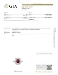 UNHEATED BURMESE RUBY AND DIAMOND RING